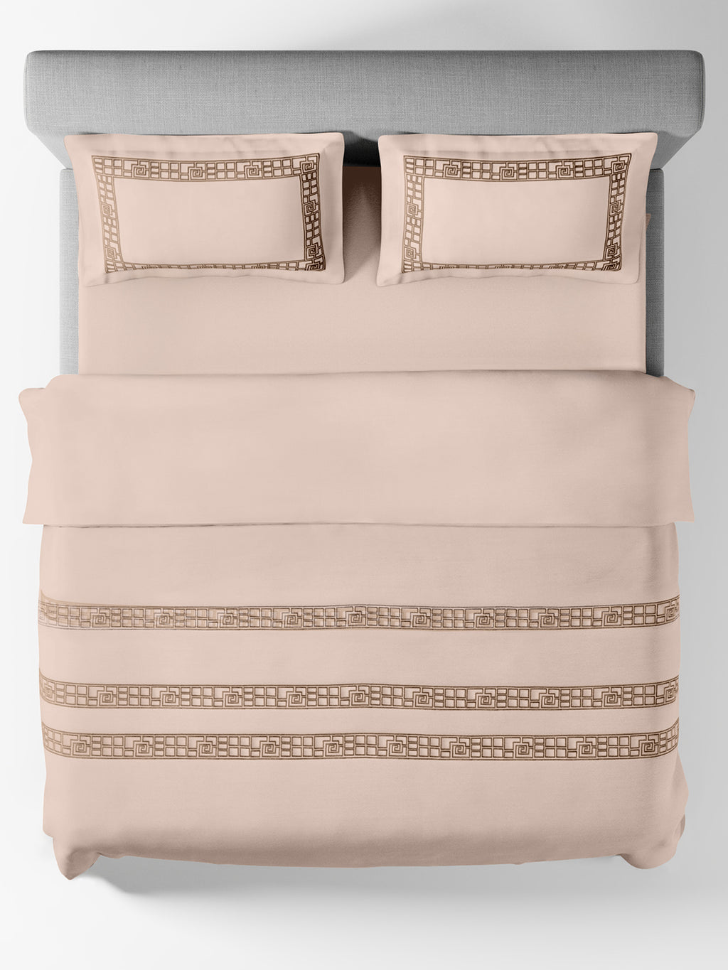 AMORIA-PEARLED IVORY DOUBLE DUVET BEDDING SET