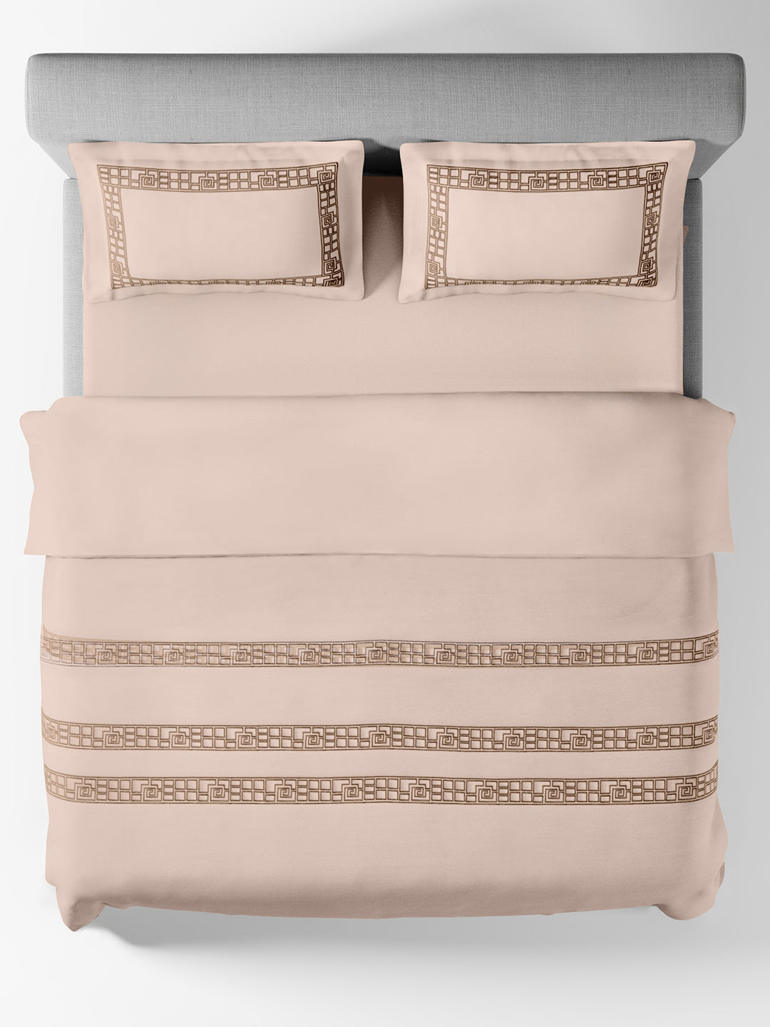 AMORIA-PEARLED IVORY DOUBLE DUVET BEDDING SET