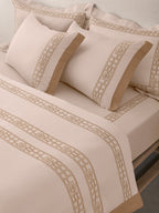 AMORIA-PEARLED IVORY DOUBLE DUVET BEDDING SET
