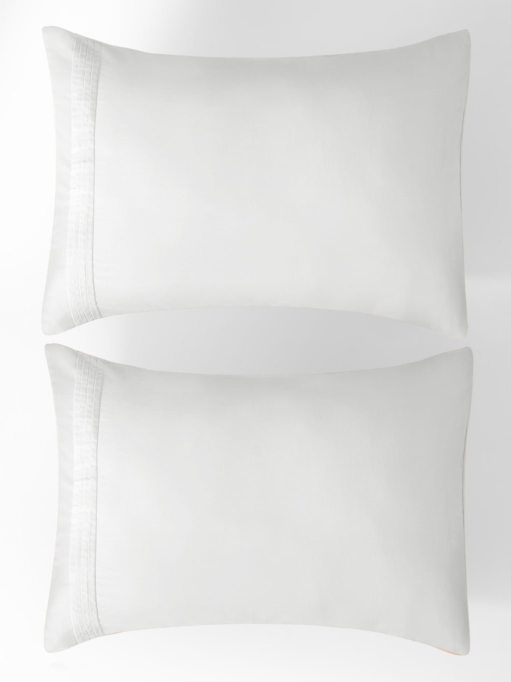 CELESTE-BRIGHT WHITE KING BED SHEET SET
