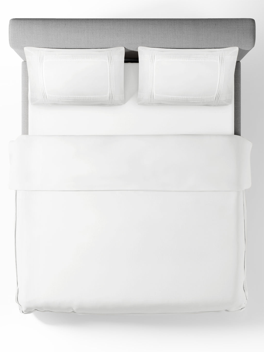 CELESTE-BRIGHT WHITE DOUBLE DUVET COVER SET