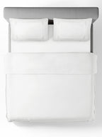 CELESTE-BRIGHT WHITE DOUBLE DUVET COVER SET
