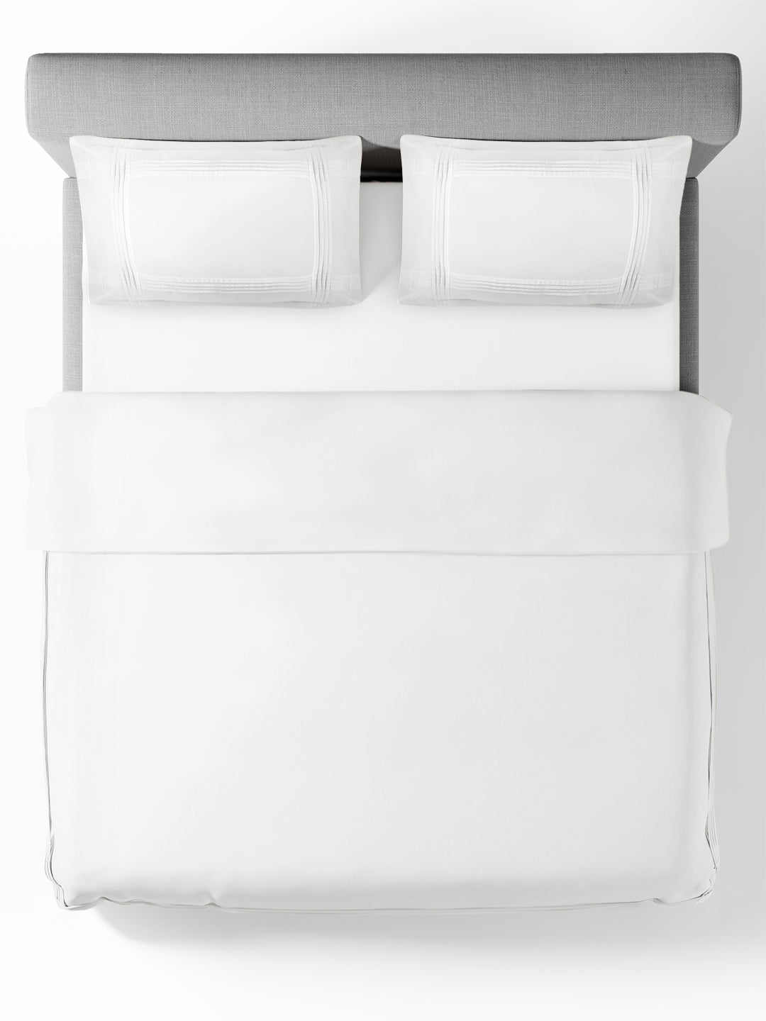CELESTE-BRIGHT WHITE DOUBLE DUVET COVER SET