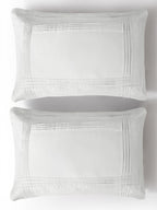 CELESTE-BRIGHT WHITE DOUBLE DUVET COVER SET