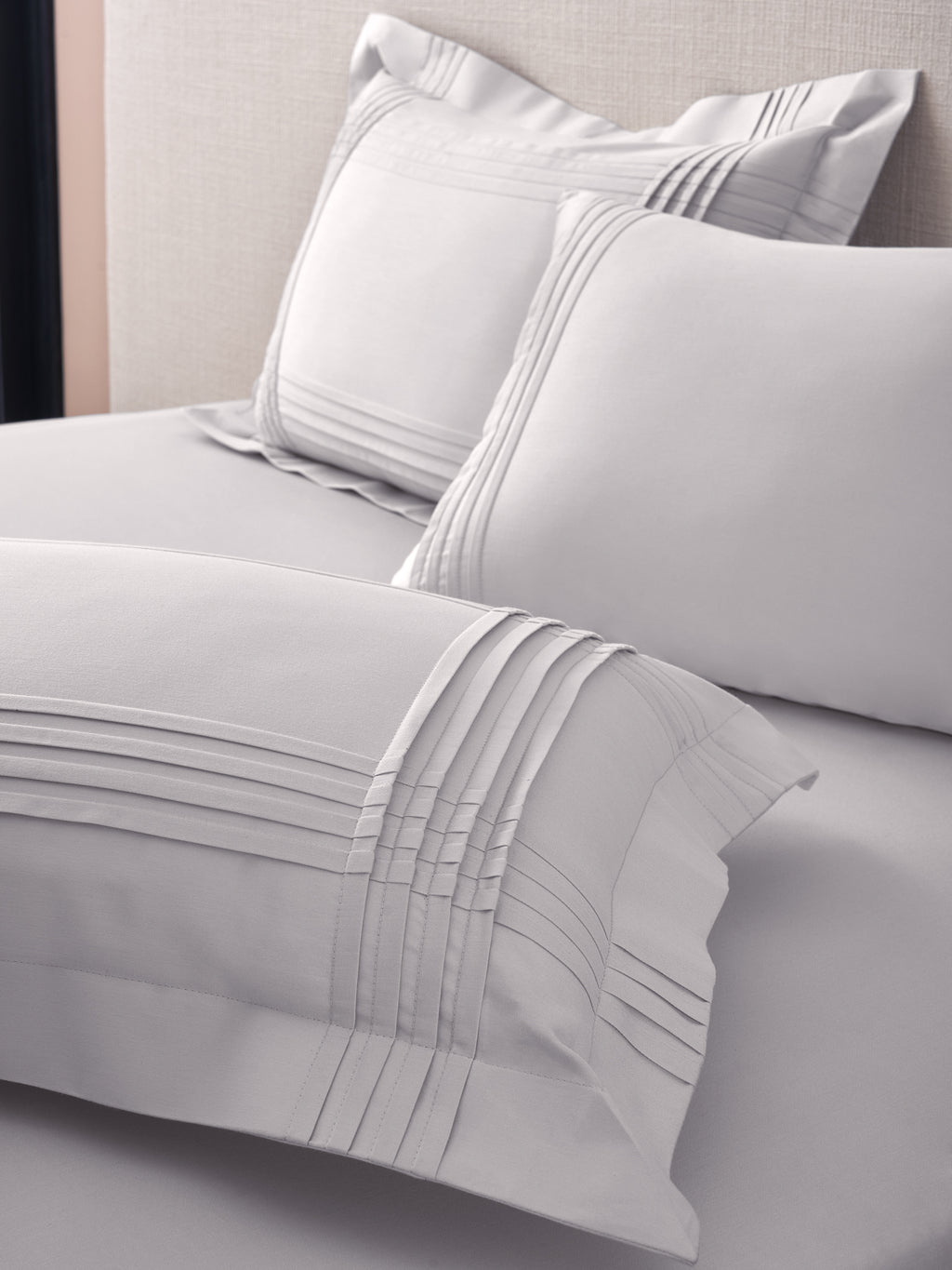 CELESTE-LIGHT SILVER DOUBLE DUVET COVER SET