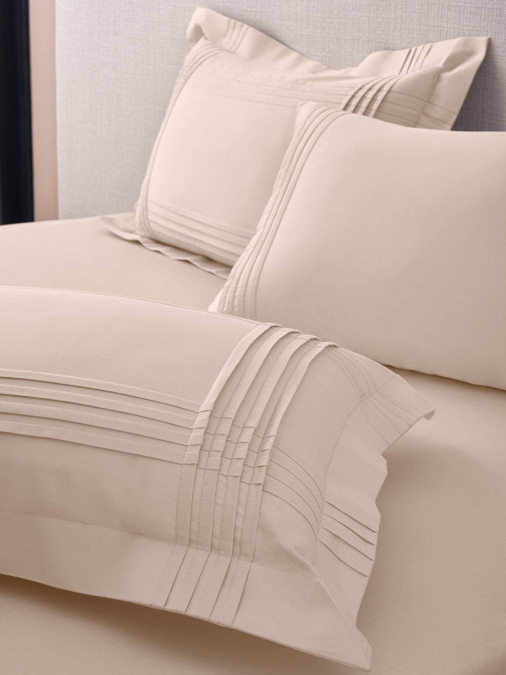 CELESTE-PEARLED IVORY DOUBLE DUVET COVER SET