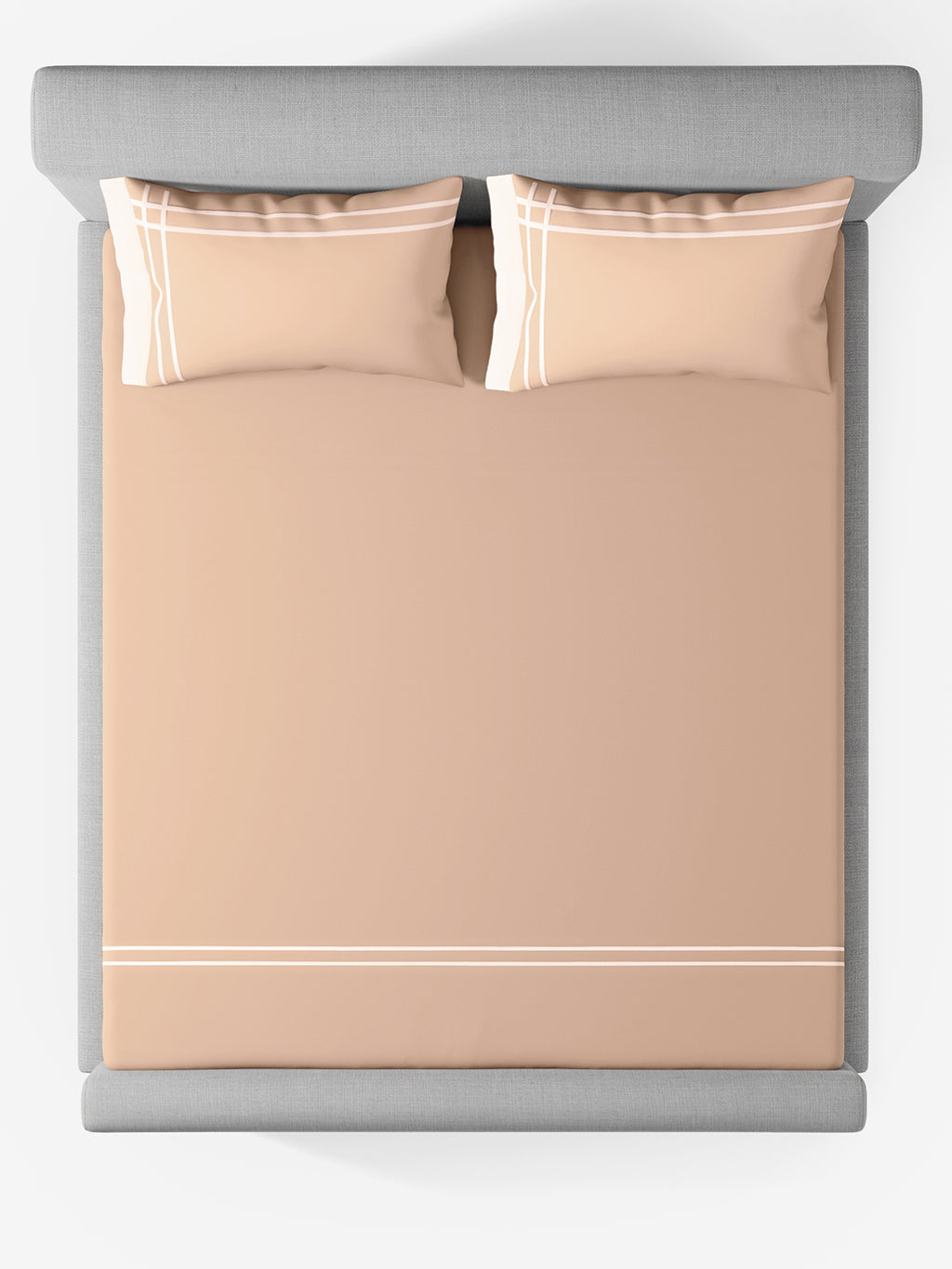 CLASSICO-ALMOND-PEARLED IVORY KING BED SHEET SET