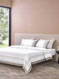 CLASSICO-BRIGHT WHITE-PUMICE STONE DOUBLE DUVET COVER SET