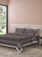 CLASSICO-CHOCOLATE CHIP-PUMICE STONE KING BED SHEET SET