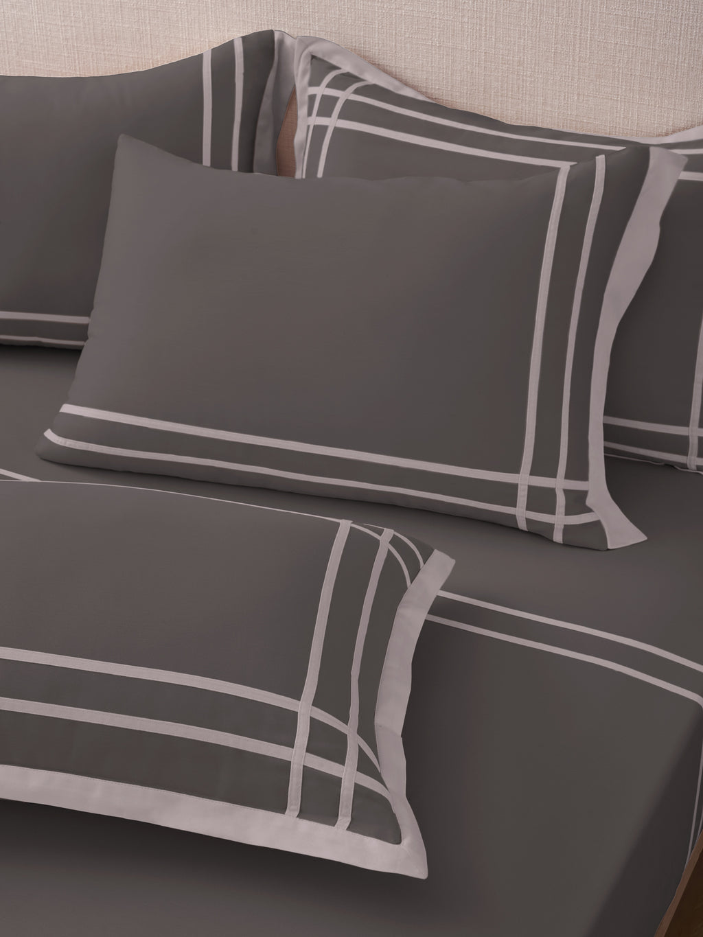 CLASSICO-CHOCOLATE CHIP-PUMICE STONE KING BED SHEET SET