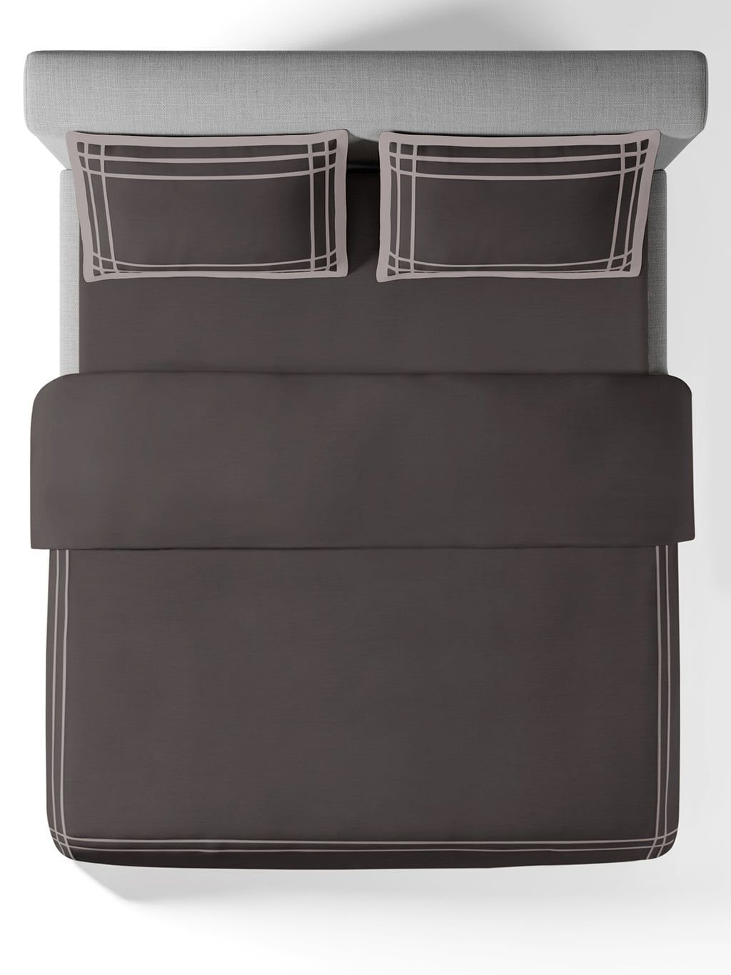 CLASSICO-CHOCOLATE CHIP-PUMICE STONE DOUBLE DUVET COVER SET