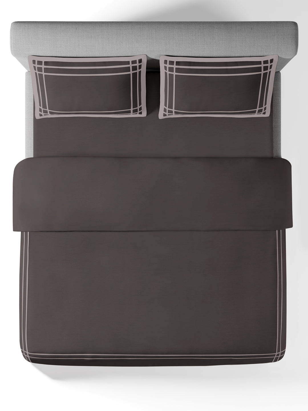 CLASSICO-CHOCOLATE CHIP-PUMICE STONE DOUBLE DUVET COVER SET