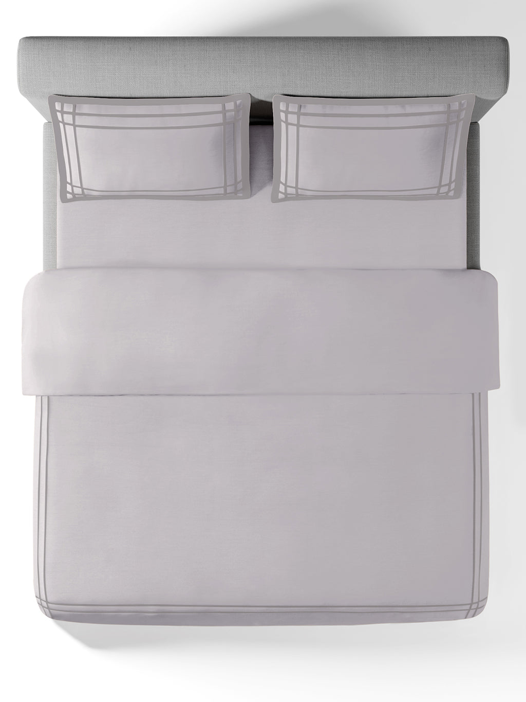 CLASSICO-LIGHT SILVER-ASH DOUBLE DUVET COVER SET