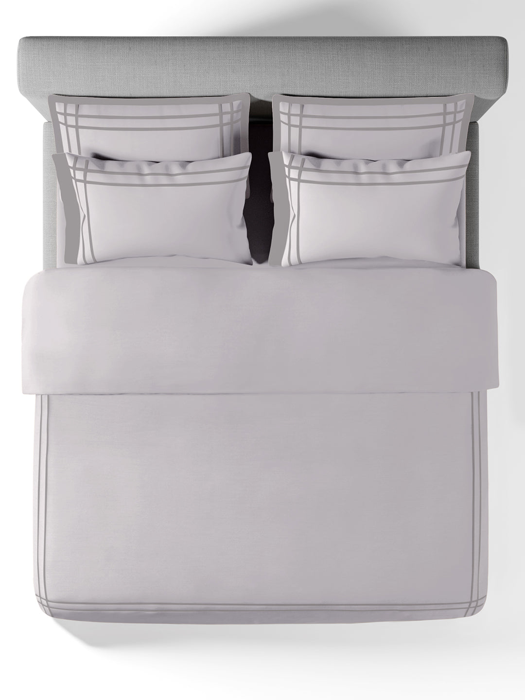 CLASSICO-LIGHT SILVER-ASH DOUBLE DUVET BEDDING SET