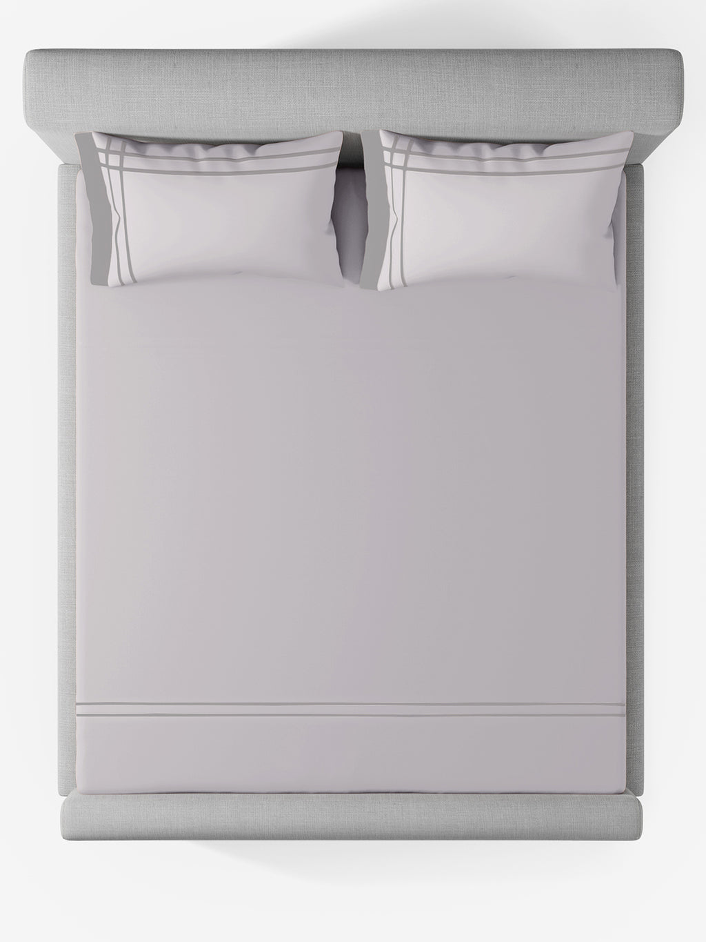 CLASSICO-LIGHT SILVER-ASH DOUBLE DUVET BEDDING SET