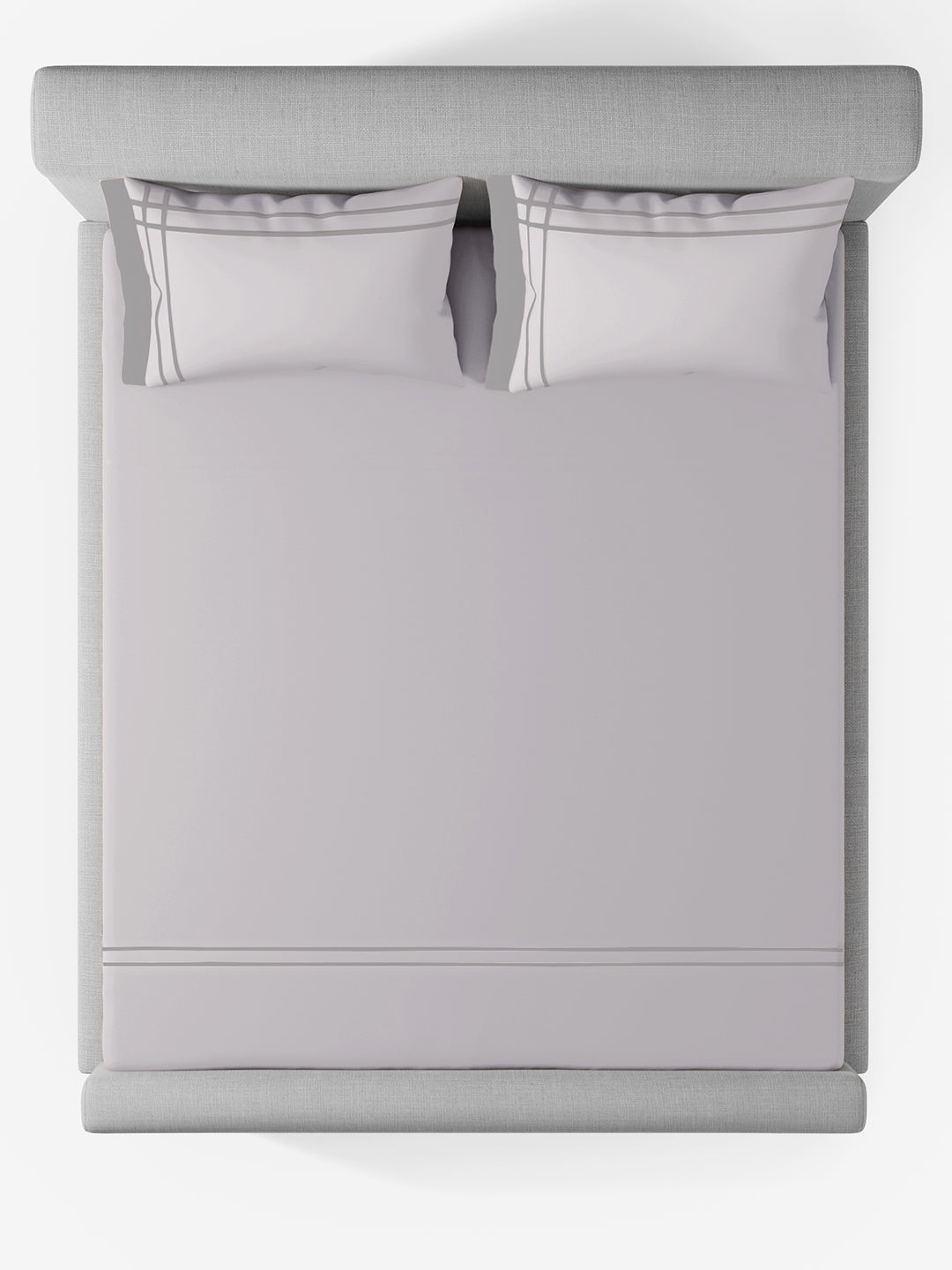 CLASSICO-LIGHT SILVER-ASH DOUBLE DUVET BEDDING SET