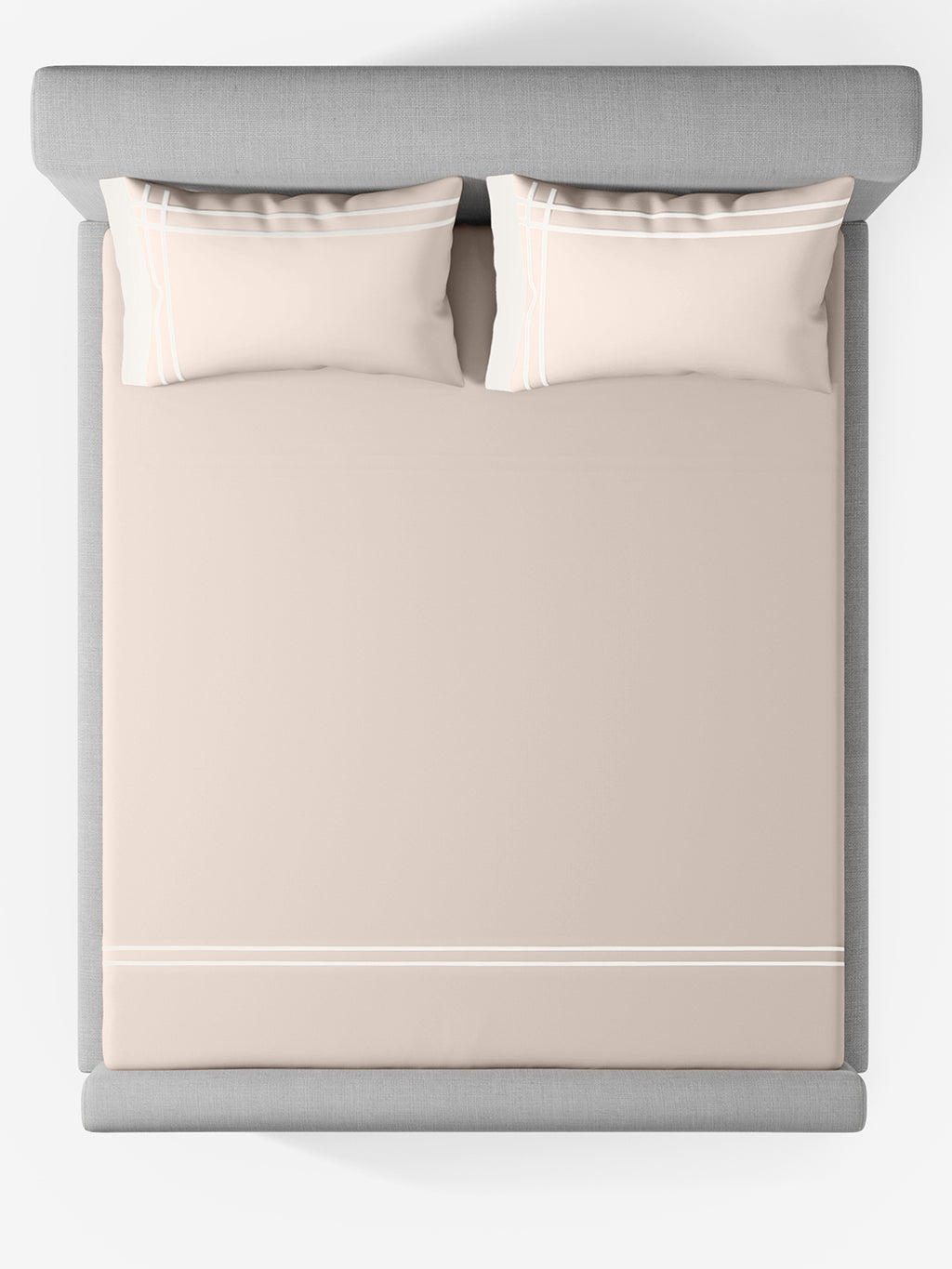 CLASSICO-PEARLED IVORY-BRIGHT WHITE KING BED SHEET SET