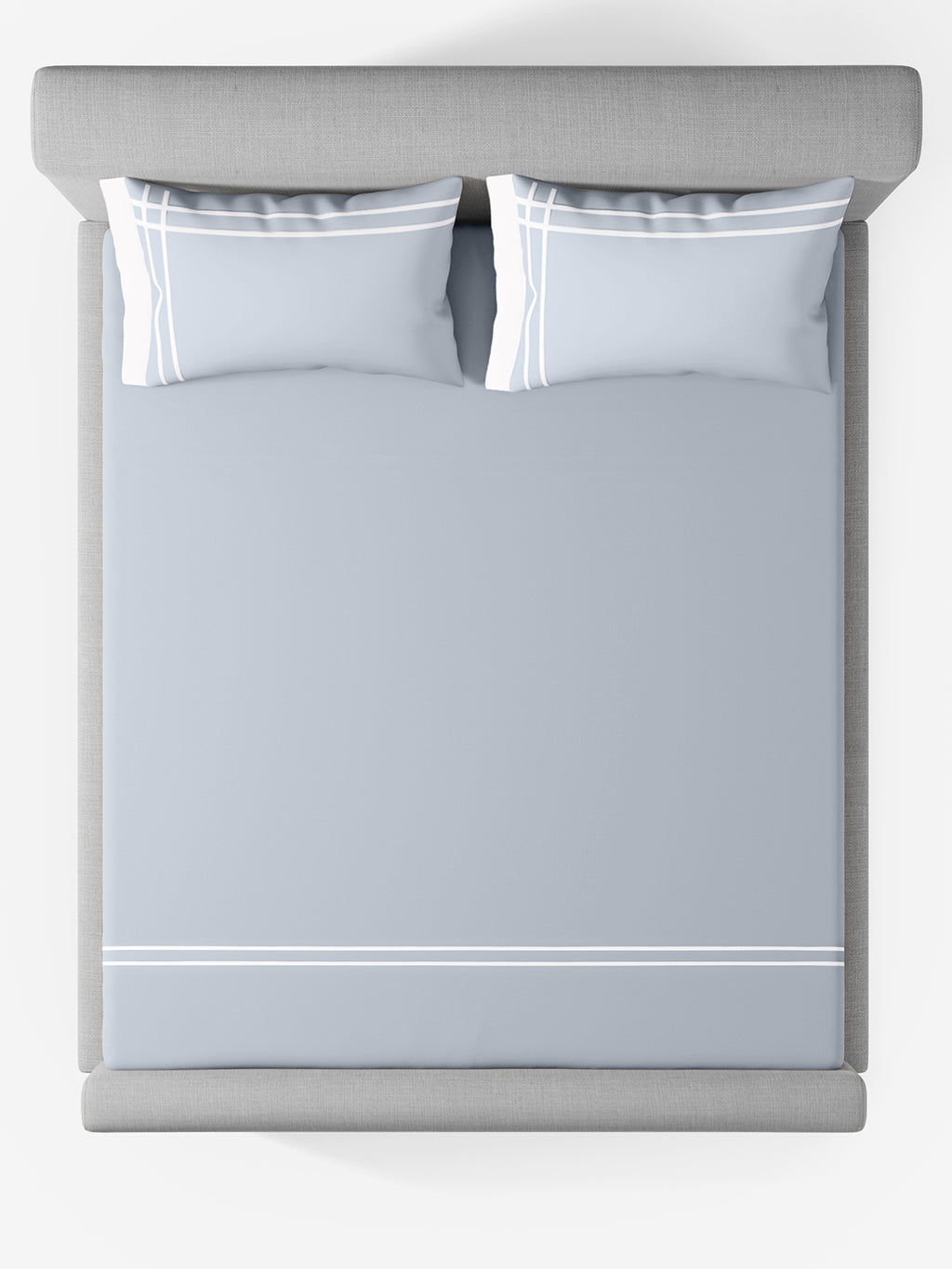 CLASSICO-SKY-BRIGHT WHITE KING BED SHEET SET