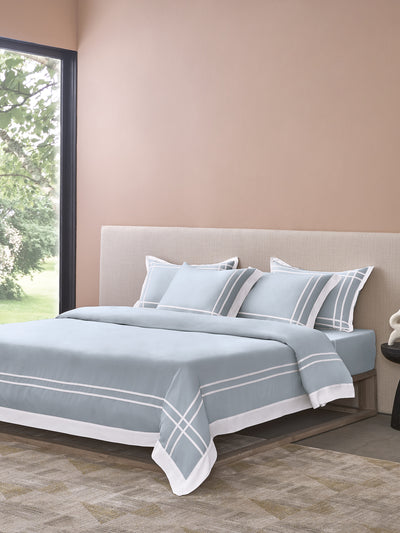 CLASSICO-SKY-BRIGHT WHITE KING BED SHEET SET