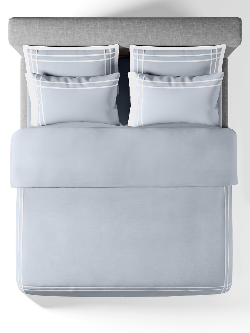 CLASSICO-SKY-BRIGHT WHITE DOUBLE DUVET BEDDING SET