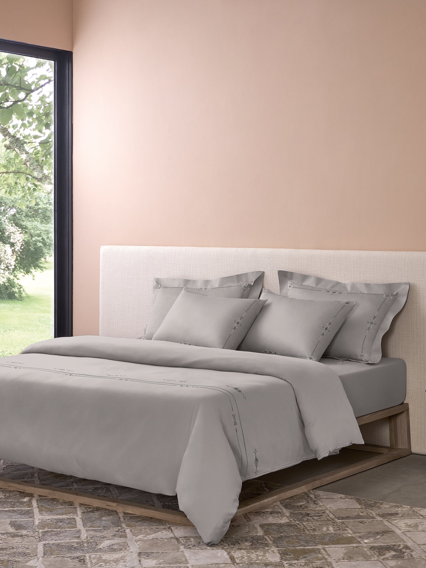 ELENOR-ASH DOUBLE DUVET COVER SET