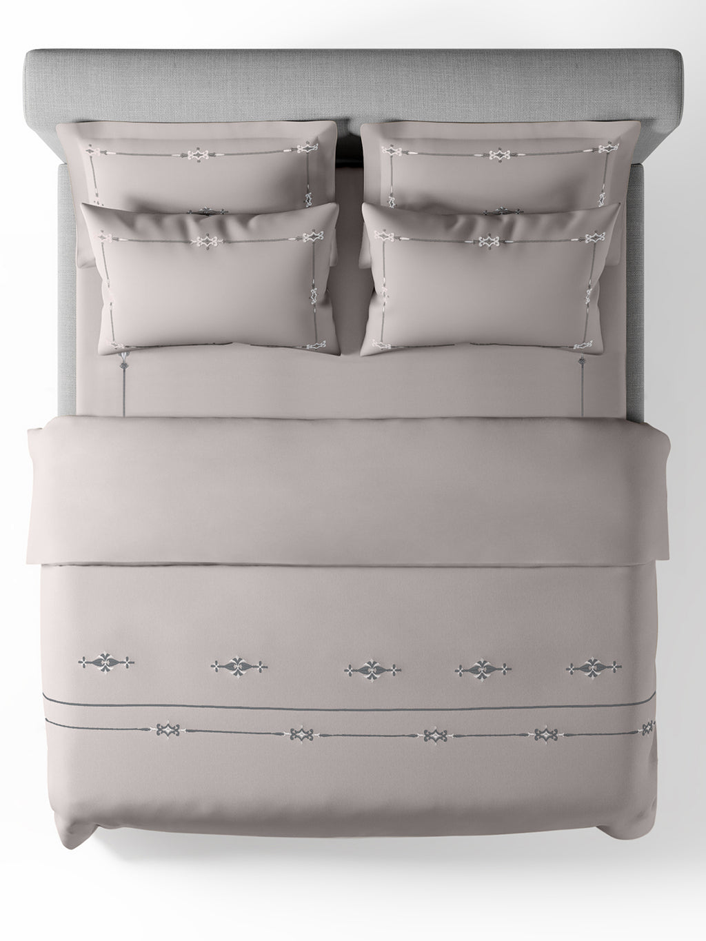 ELENOR-ASH DOUBLE DUVET BEDDING SET