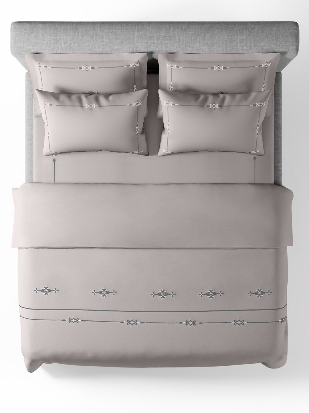 ELENOR-ASH DOUBLE DUVET BEDDING SET