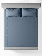 ELENOR-BLUE MIRAGE KING BED SHEET SET
