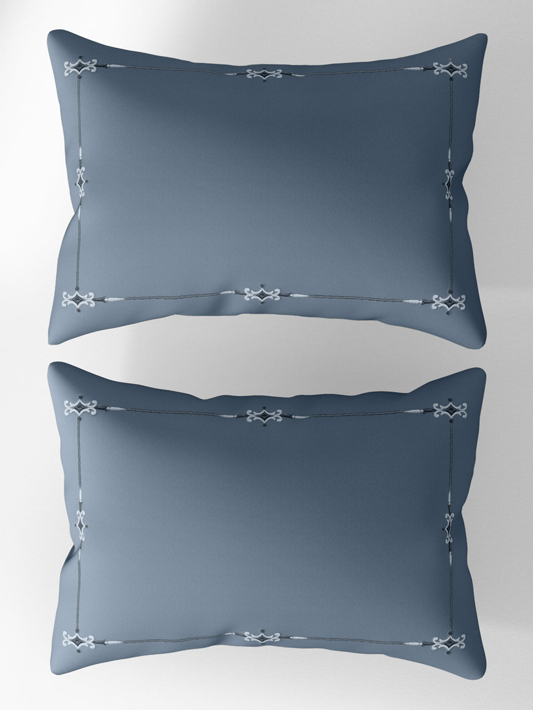 ELENOR-BLUE MIRAGE KING BED SHEET SET