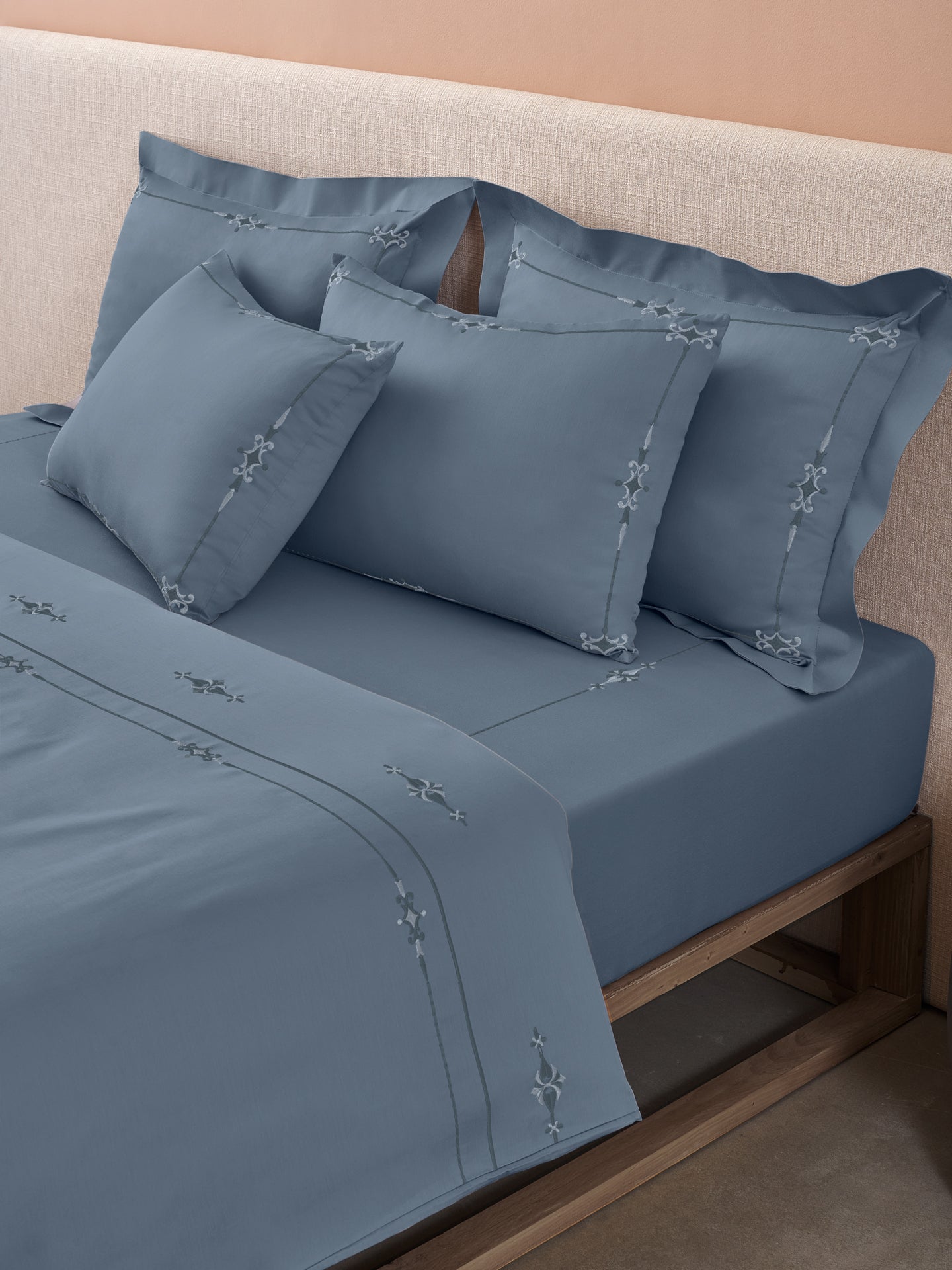 ELENOR-BLUE MIRAGE DOUBLE DUVET COVER SET