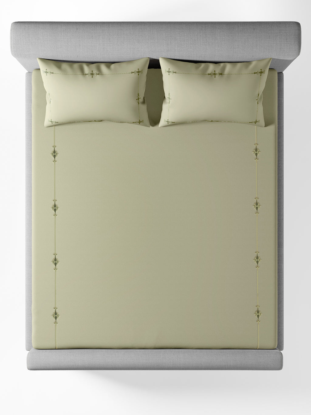 ELENOR-CELADON KING BED SHEET SET