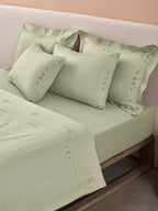 ELENOR-CELADON KING BED SHEET SET