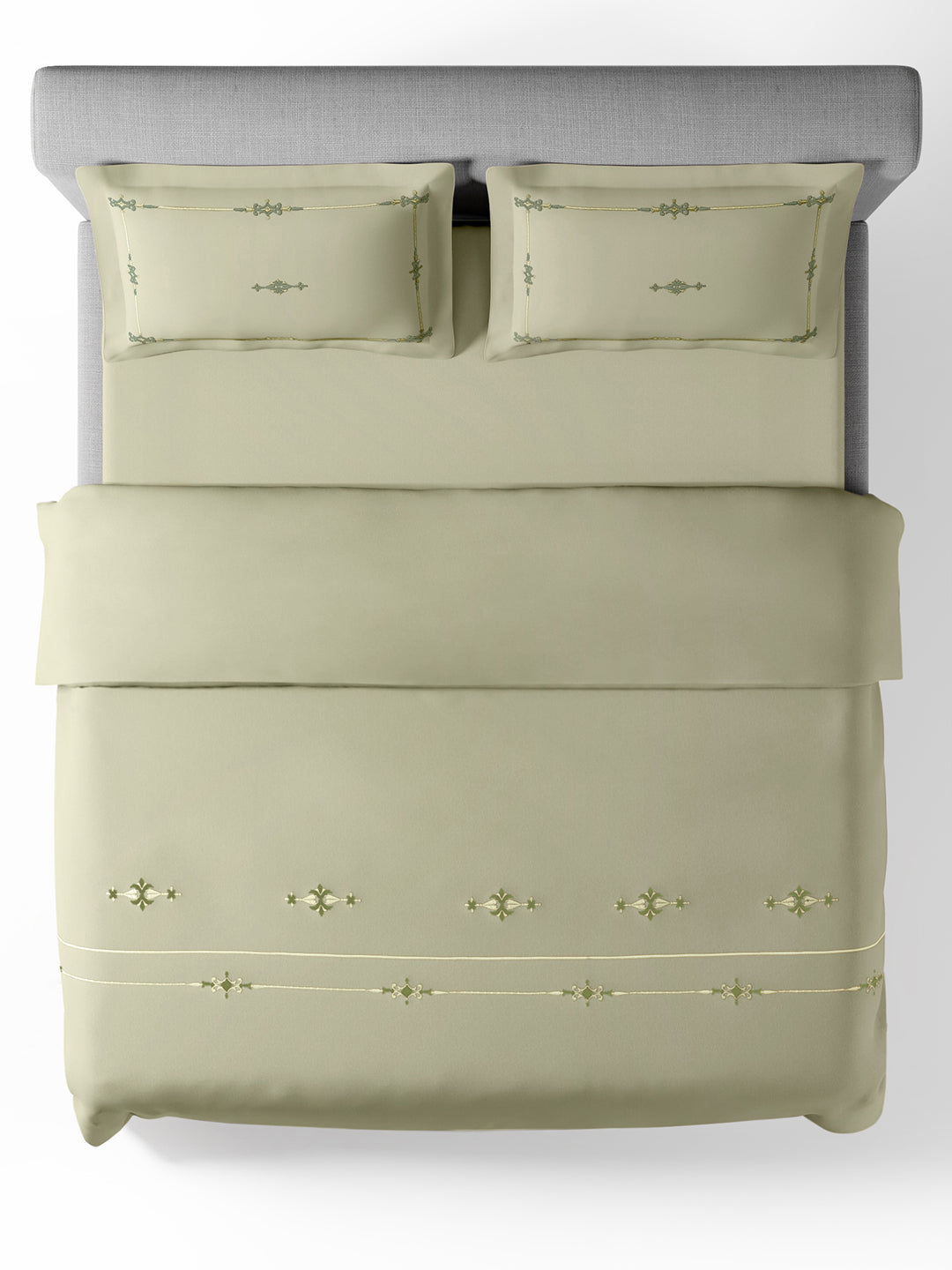 ELENOR-CELADON DOUBLE DUVET COVER SET