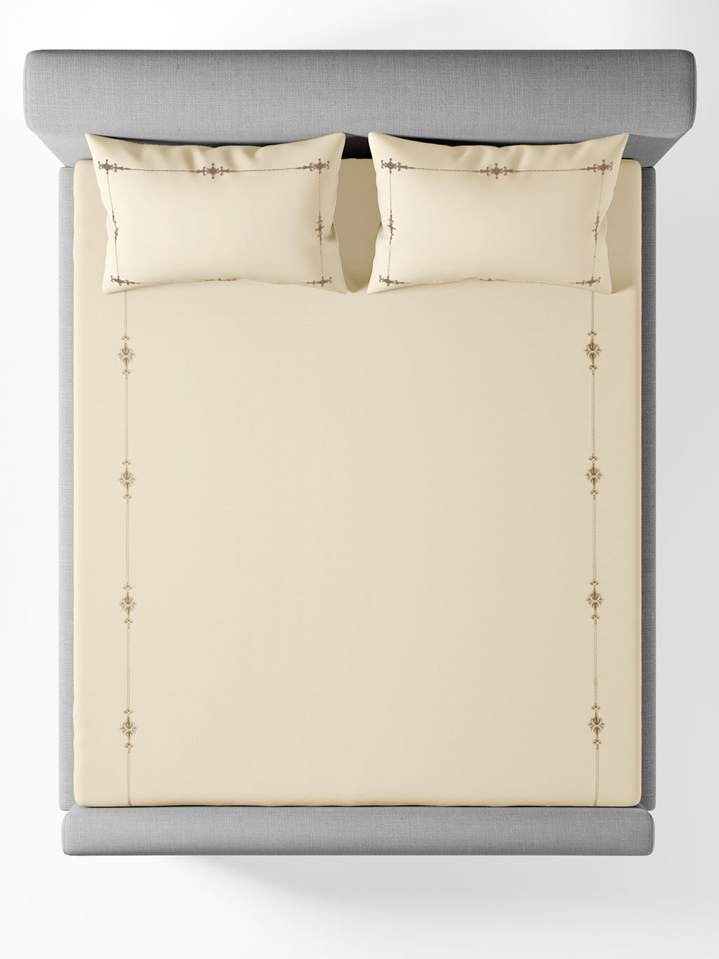 ELENOR-CLOUD CREAM KING BED SHEET SET