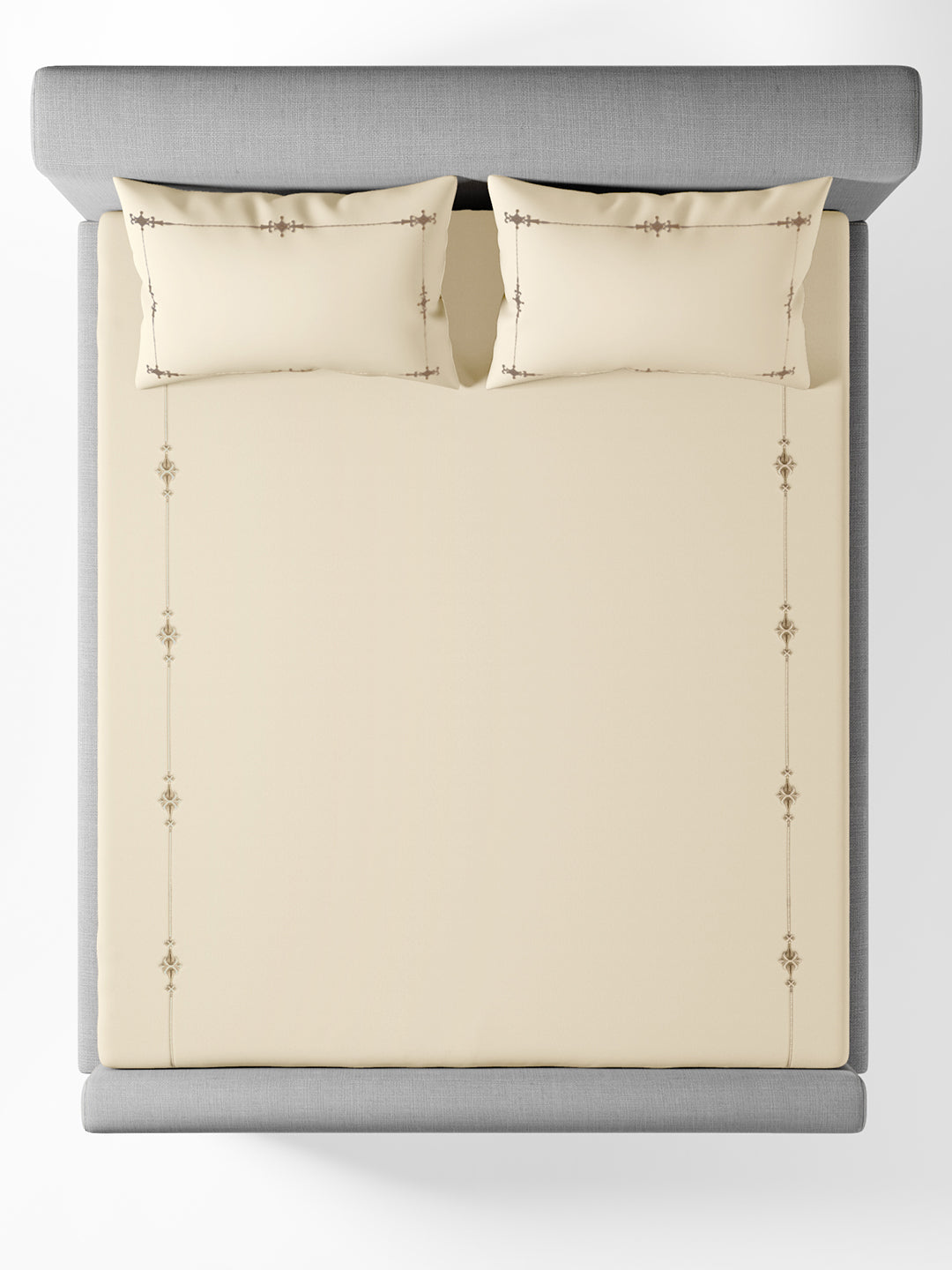 ELENOR-CLOUD CREAM KING BED SHEET SET