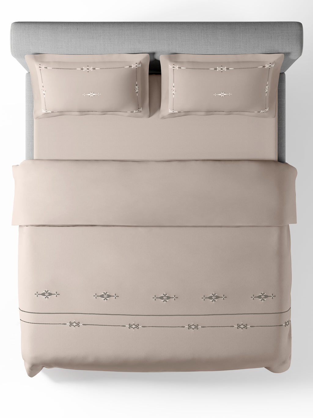 ELENOR-PUMICE STONE DOUBLE DUVET COVER SET