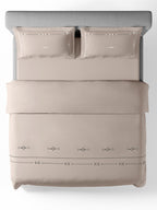 ELENOR-PUMICE STONE DOUBLE DUVET COVER SET