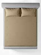 ELENOR-TAUPE GREY KING BED SHEET SET