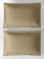 ELENOR-TAUPE GREY DOUBLE DUVET COVER SET