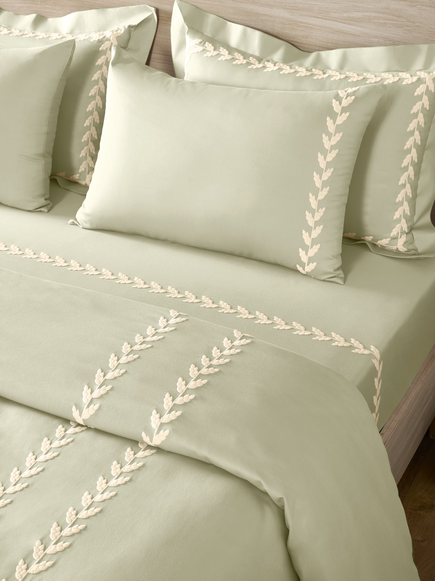 MELLOW-CELADON DOUBLE DUVET COVER SET