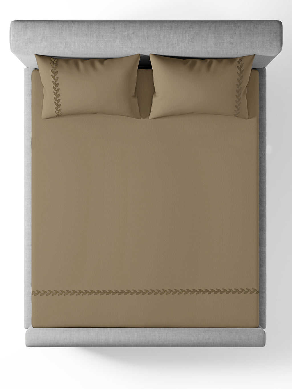 MELLOW-TAUPE GREY KING BED SHEET SET