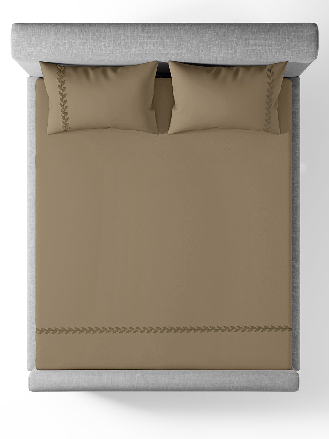 MELLOW-TAUPE GREY KING BED SHEET SET