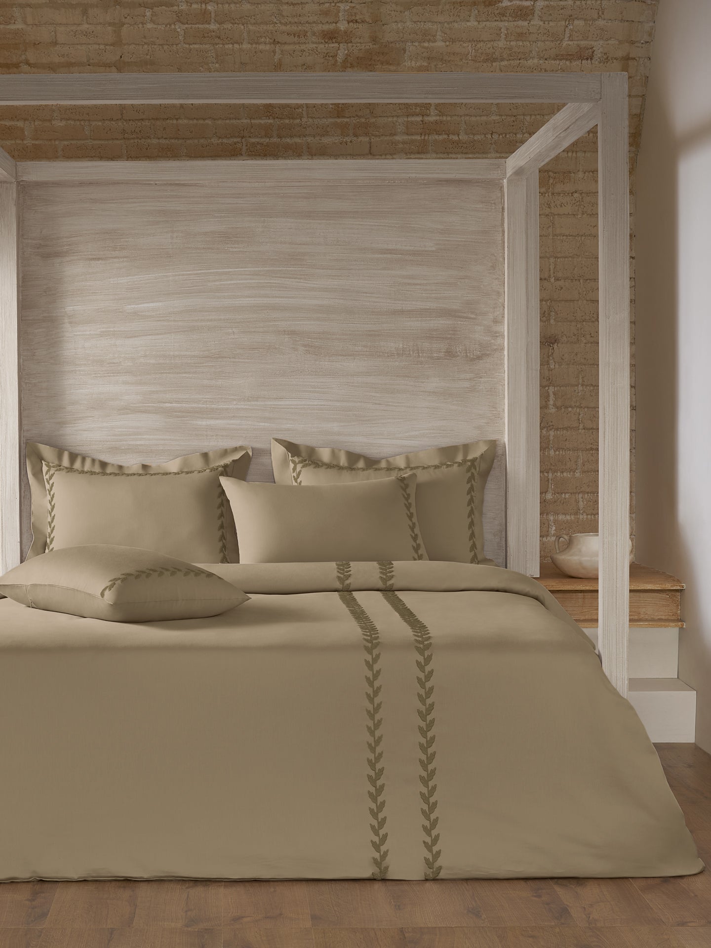 MELLOW-TAUPE GREY KING BED SHEET SET