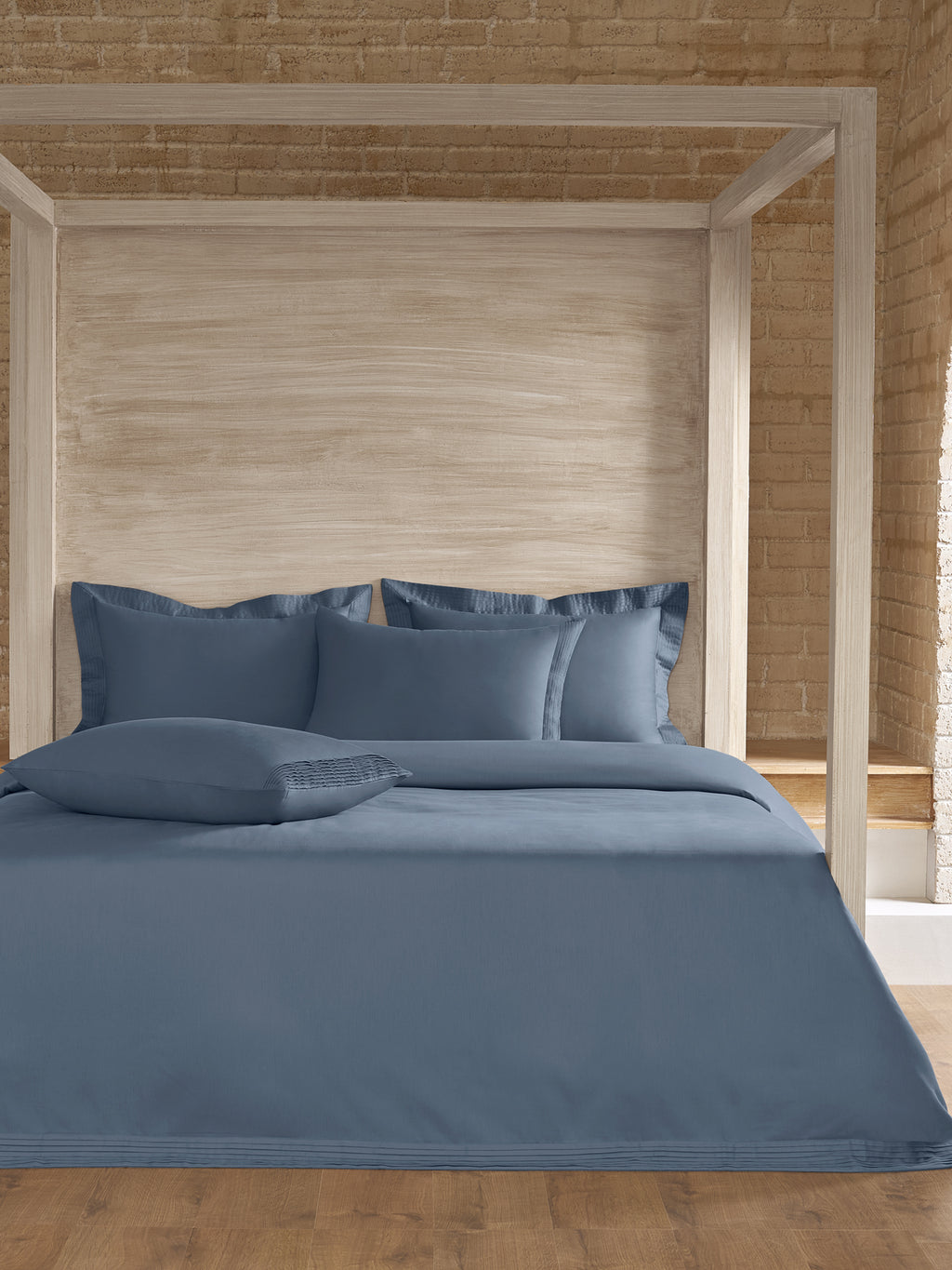 PRISTINE-BLUE MIRAGE DOUBLE DUVET COVER SET