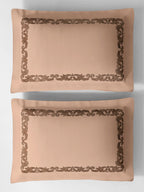 SCROLLIS-ALMOND DOUBLE DUVET COVER SET