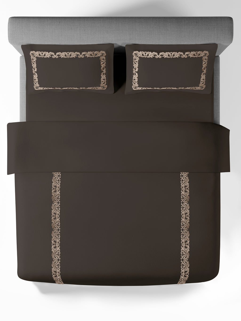 SCROLLIS-CHOCOLATE CHIP DOUBLE DUVET COVER SET