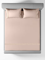 SCROLLIS-PEARLED IVORY KING BED SHEET SET