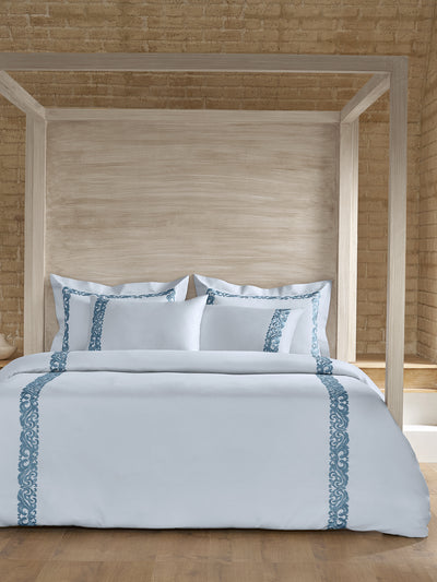 SCROLLIS-SKY KING BED SHEET SET