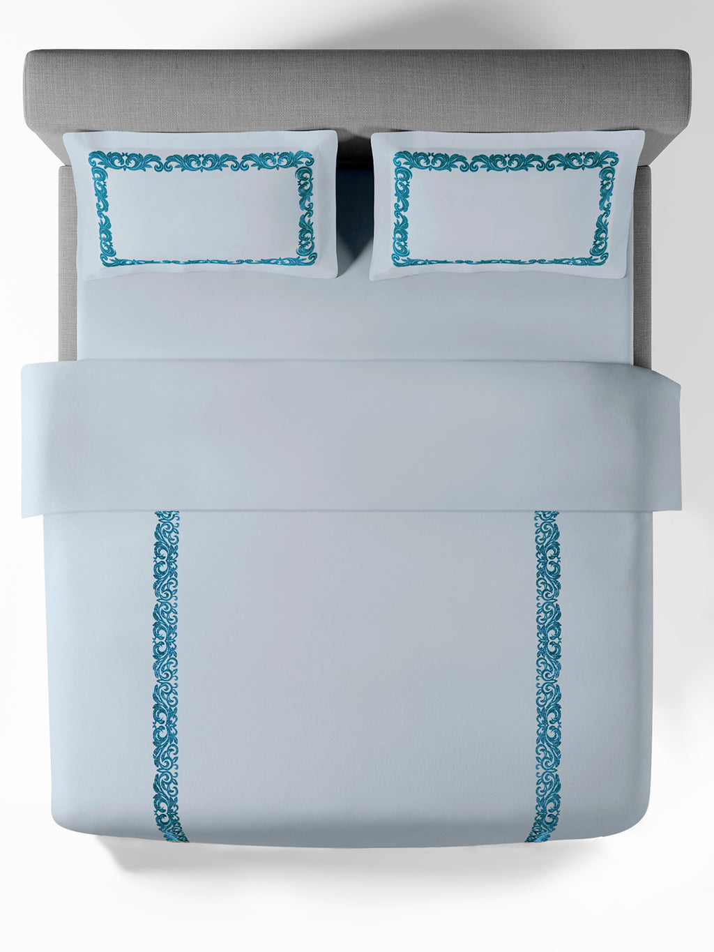 SCROLLIS-SKY DOUBLE DUVET COVER SET