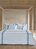 SCROLLIS-SKY DOUBLE DUVET BEDDING SET